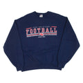 JERZEES The Gridiron Football Mens Sweatshirt Blue USA L