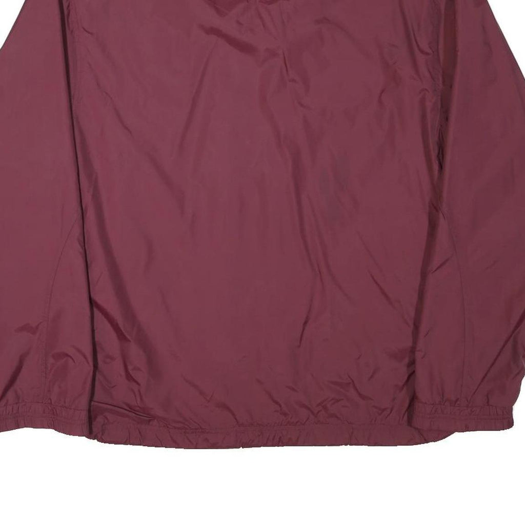 ADIDAS Mens Maroon & White Avon Lake Basketball Track Jacket L Polyester Blend