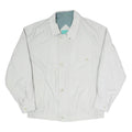 CANDA Mens White Button Cotton Blend Jacket XL Plain Casual Outerwear