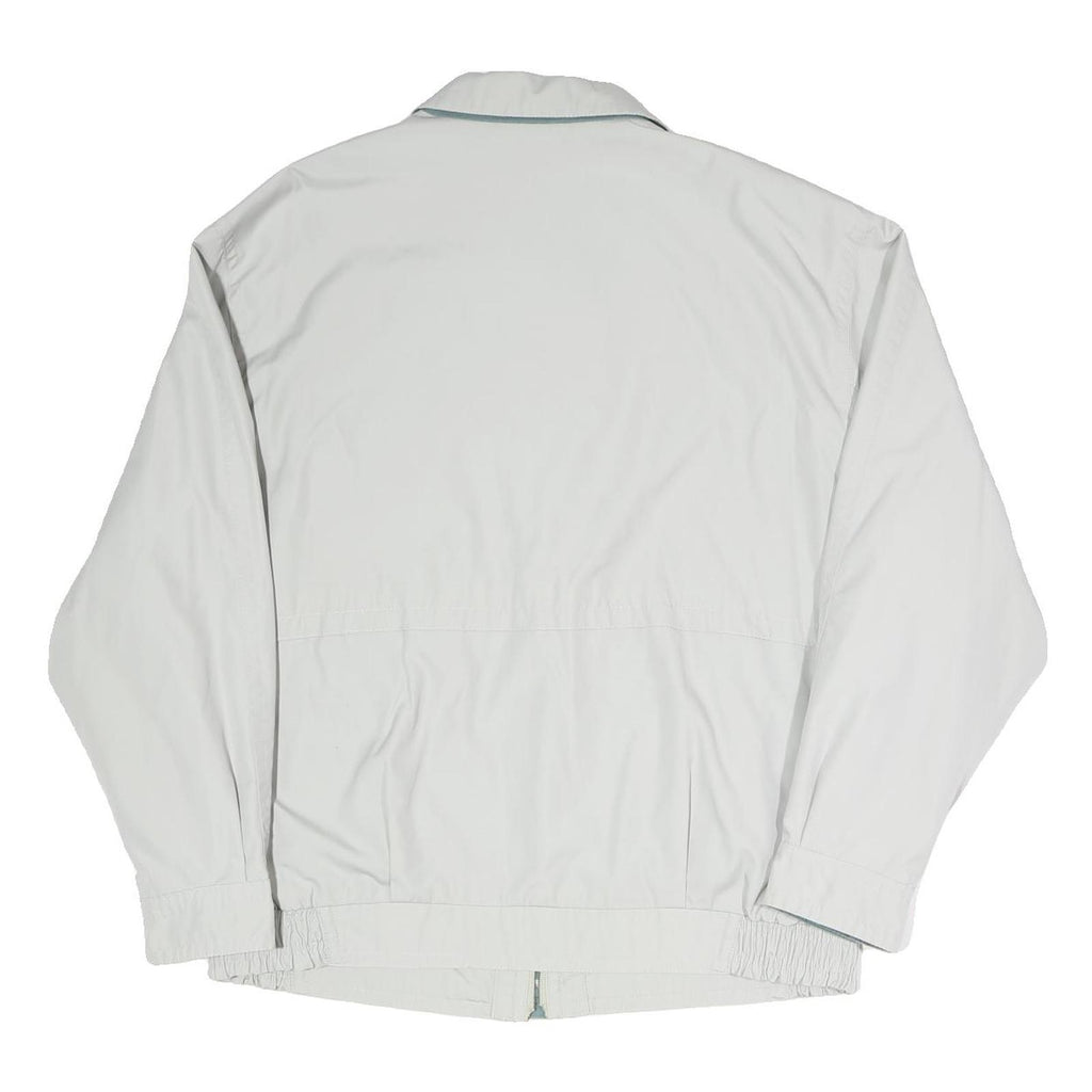 CANDA Mens White Button Cotton Blend Jacket XL Plain Casual Outerwear