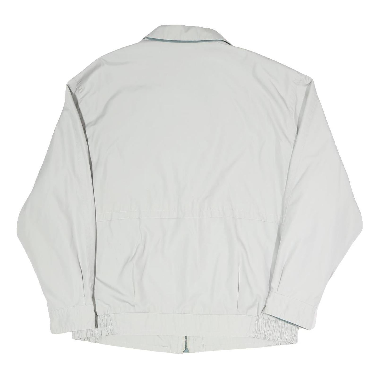 CANDA Mens White Button Cotton Blend Jacket XL Plain Casual Outerwear