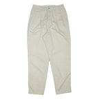 CABIN CREEK Mens Cotton Blend Beige Relaxed Straight Trousers W28 L29 Casual