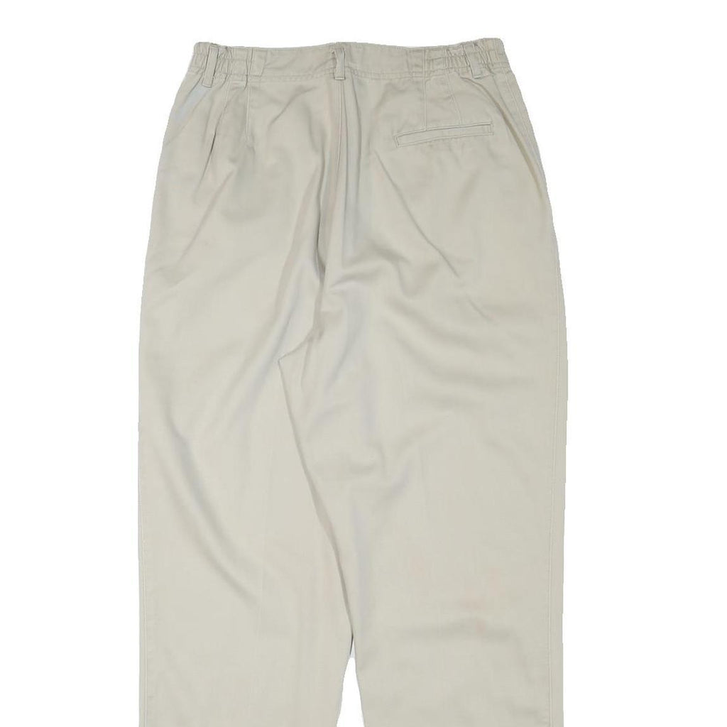 CABIN CREEK Mens Cotton Blend Beige Relaxed Straight Trousers W28 L29 Casual