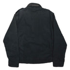 LEVI'S Mens Black Cotton Zip Jacket M Casual Classic Workwear Durable Stylish