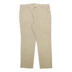 CARHARTT Mens Cotton Blend Khaki Relaxed Tapered Trousers W40 L32 Workwear