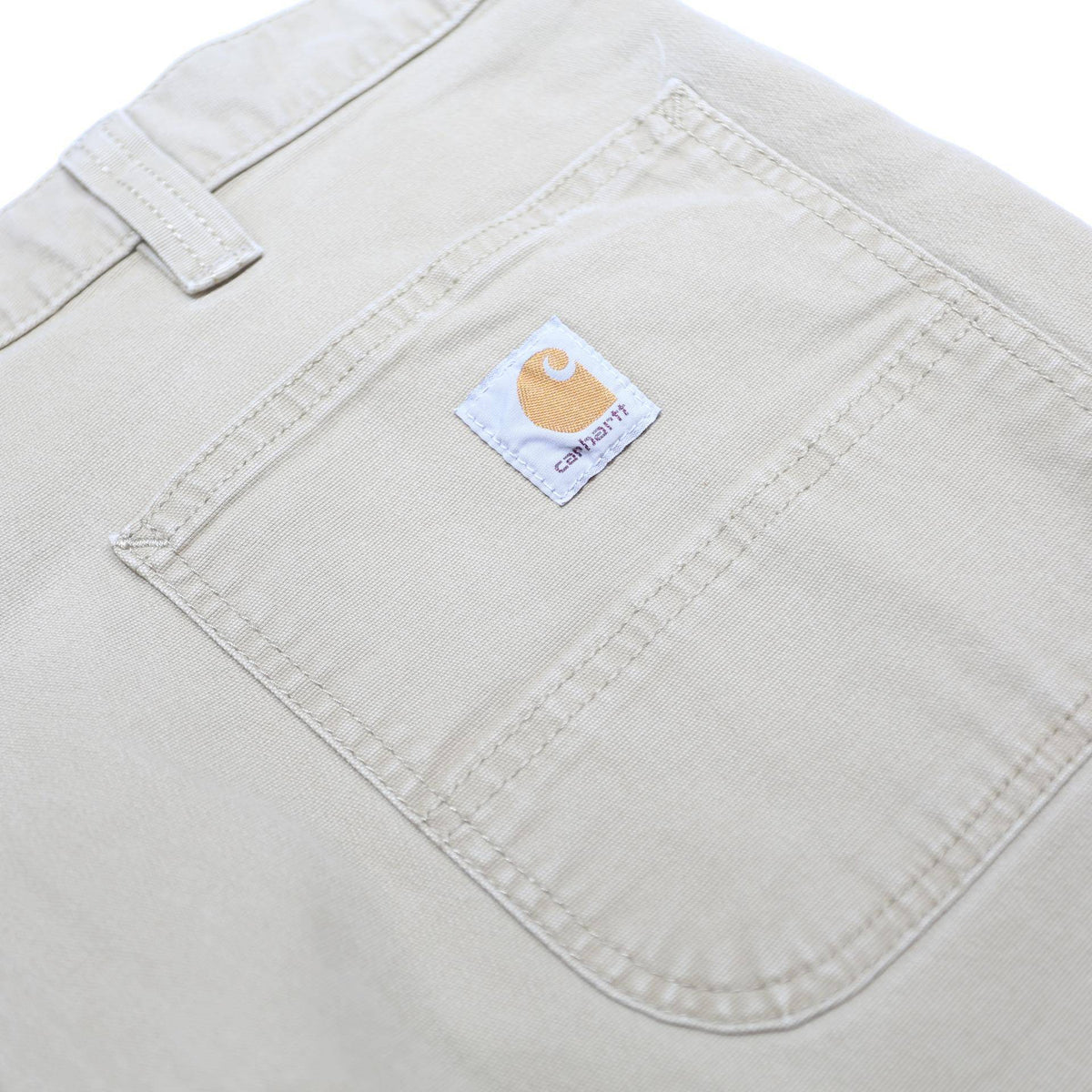 CARHARTT Mens Cotton Blend Khaki Relaxed Tapered Trousers W40 L32 Workwear