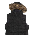 THE NORTH FACE Womens Puffer Gilet Black Hooded S