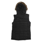THE NORTH FACE Womens Puffer Gilet Black Hooded S