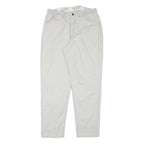 RIDERS Womens Cotton Blend White Relaxed Straight Trousers W32 L29 Casual