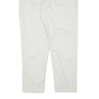 RIDERS Womens Cotton Blend White Relaxed Straight Trousers W32 L29 Casual