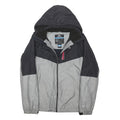 TRESPASS Mens Grey & Black Outdoor Jacket M Polyester Blend Zip Hooded