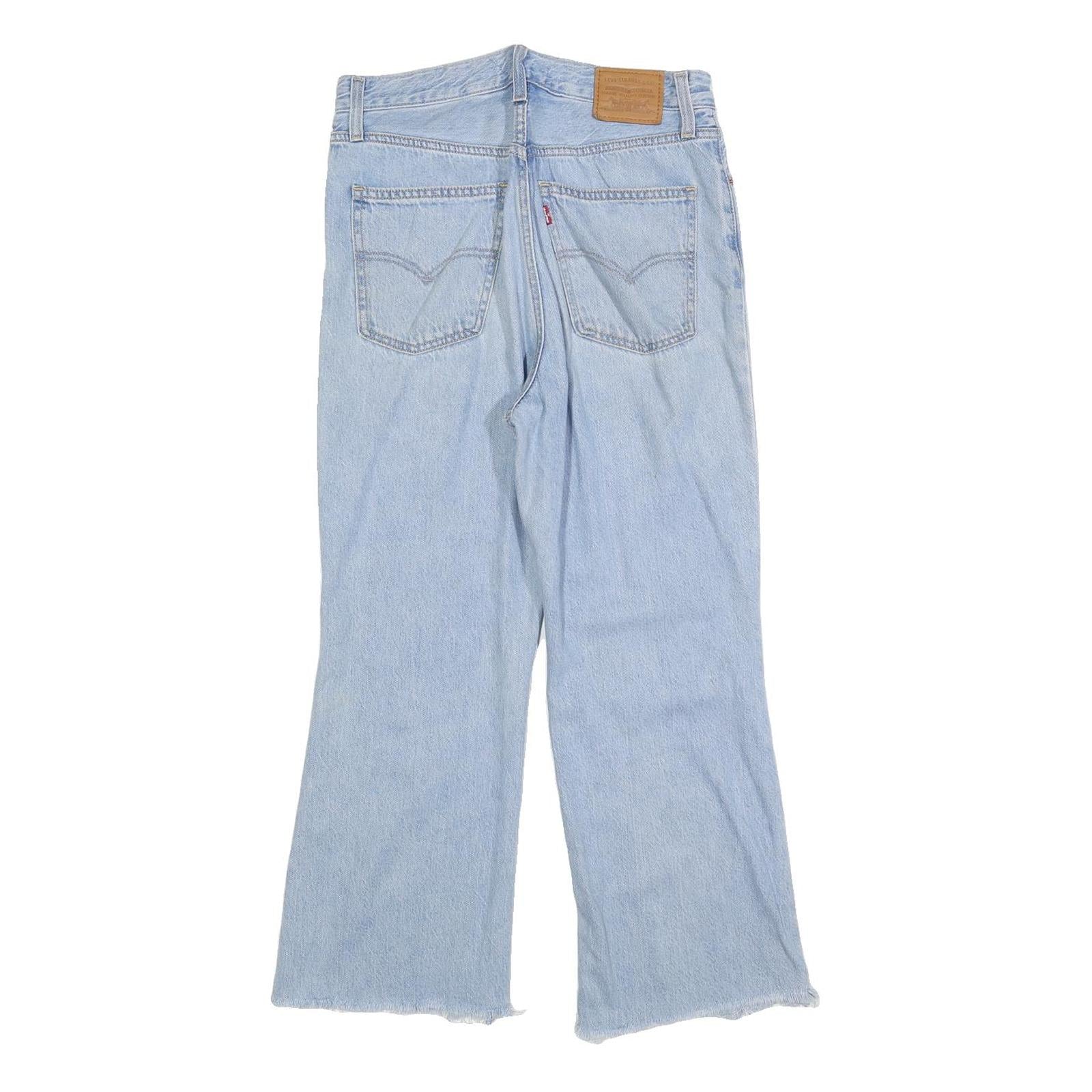 LEVI'S BIG E Womens Jeans Blue Relaxed Flared Denim Light W31 L27 Vintage Style