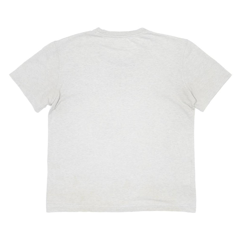 LACOSTE Mens White Short Sleeve Crew Neck Cotton Blend T-Shirt M Classic Fit