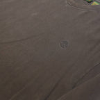 TIMBERLAND Mens Brown Long Sleeve V-Neck Plain T-Shirt L Cotton Jersey Casual
