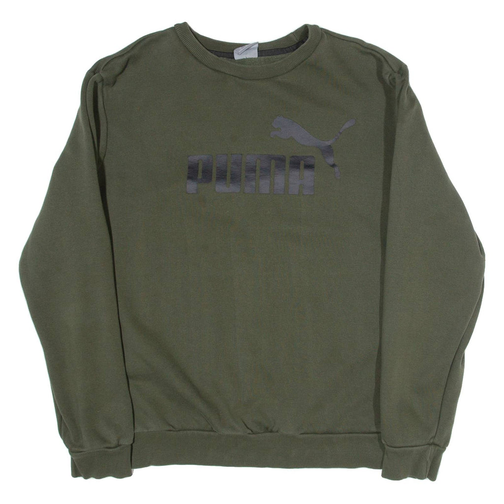 PUMA Womens Sweatshirt Green L