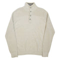 NAUTICA Mens Jumper Grey 1/4 Zip Tight Knit M