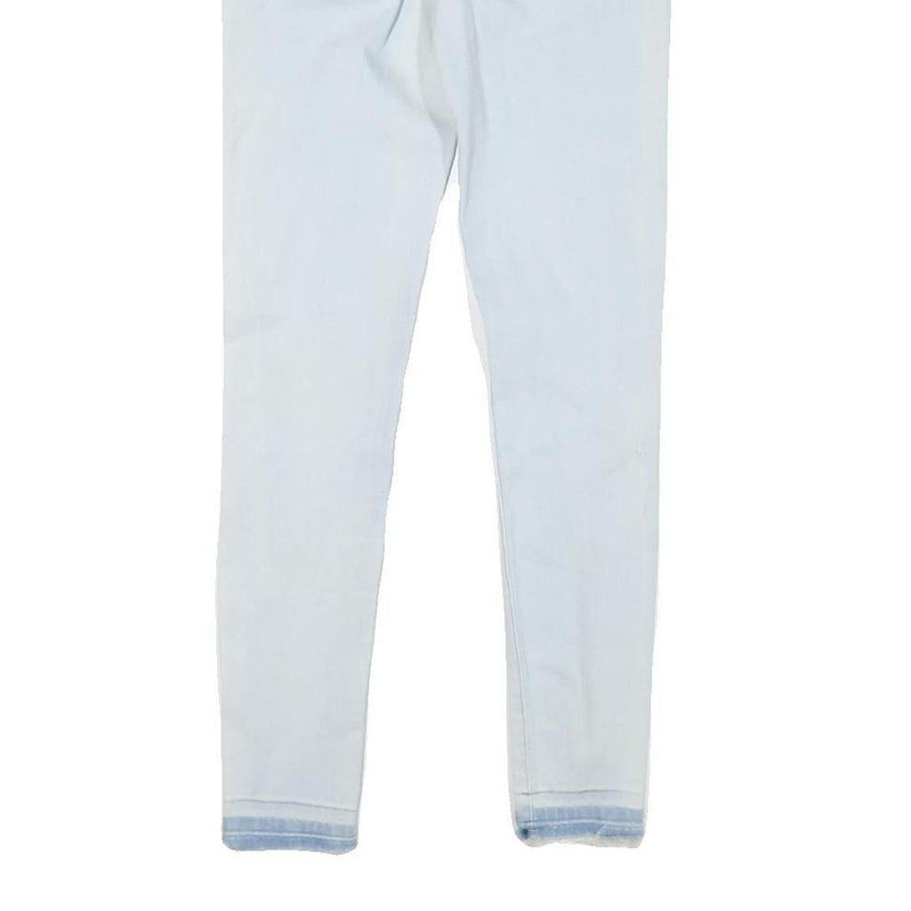 LEVI'S 710 Womens Jeans White Slim Skinny Denim Light W24 L27 Stretch Zip