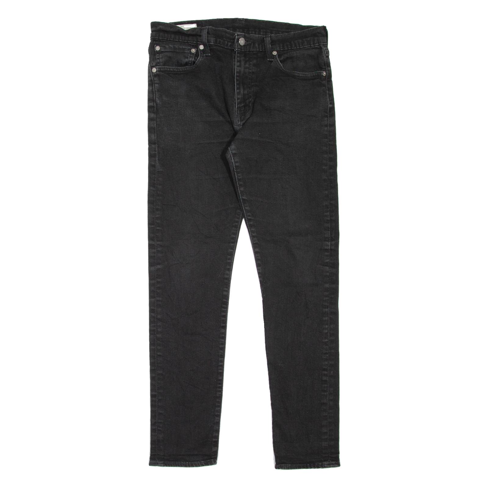 LEVI'S 512 BIG E Jeans Mens Black Slim Tapered W32 L29