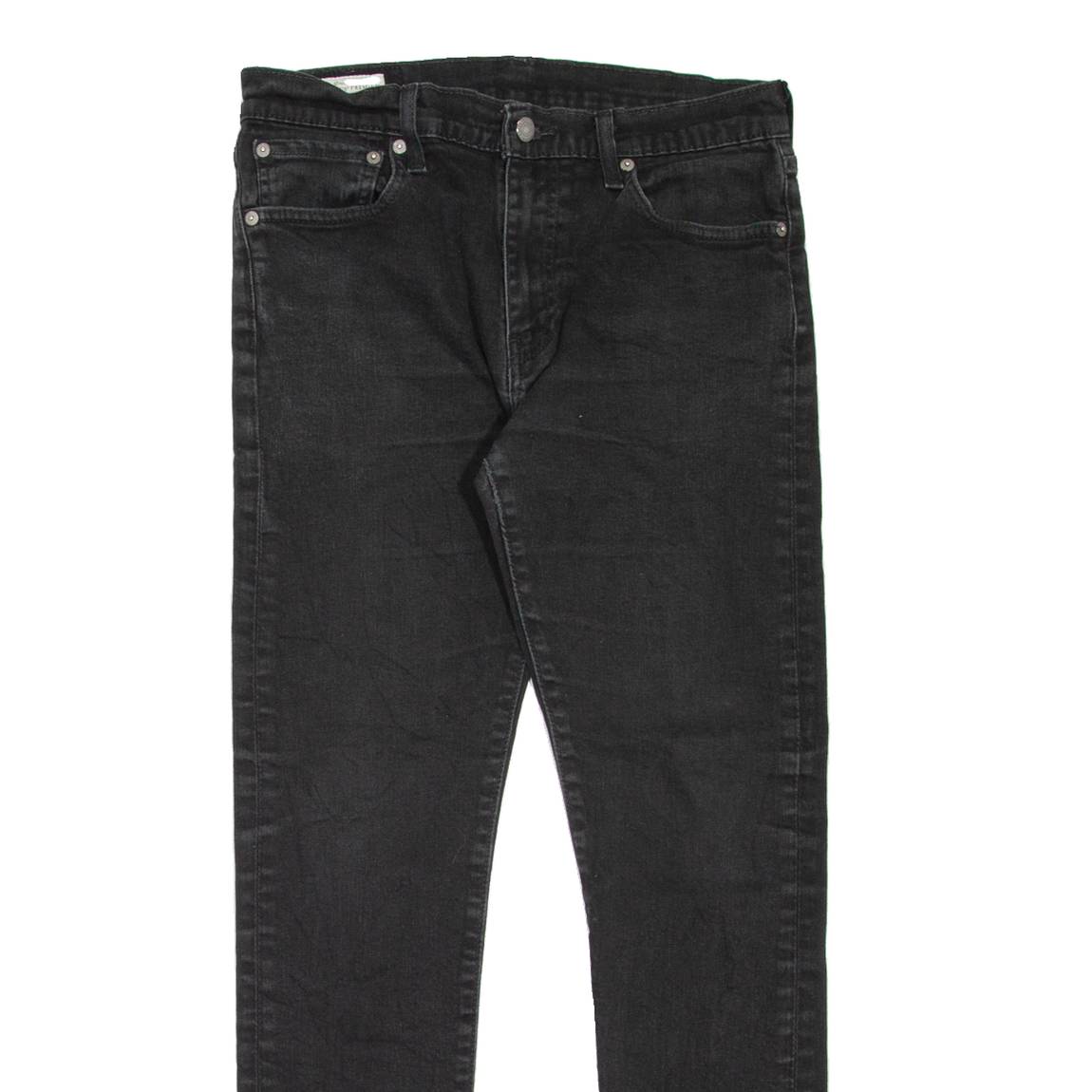 LEVI'S 512 BIG E Jeans Mens Black Slim Tapered W32 L29