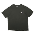 CARHARTT Mens Black Pocket T-Shirt XL Short Sleeve Crew Neck Cotton Casual