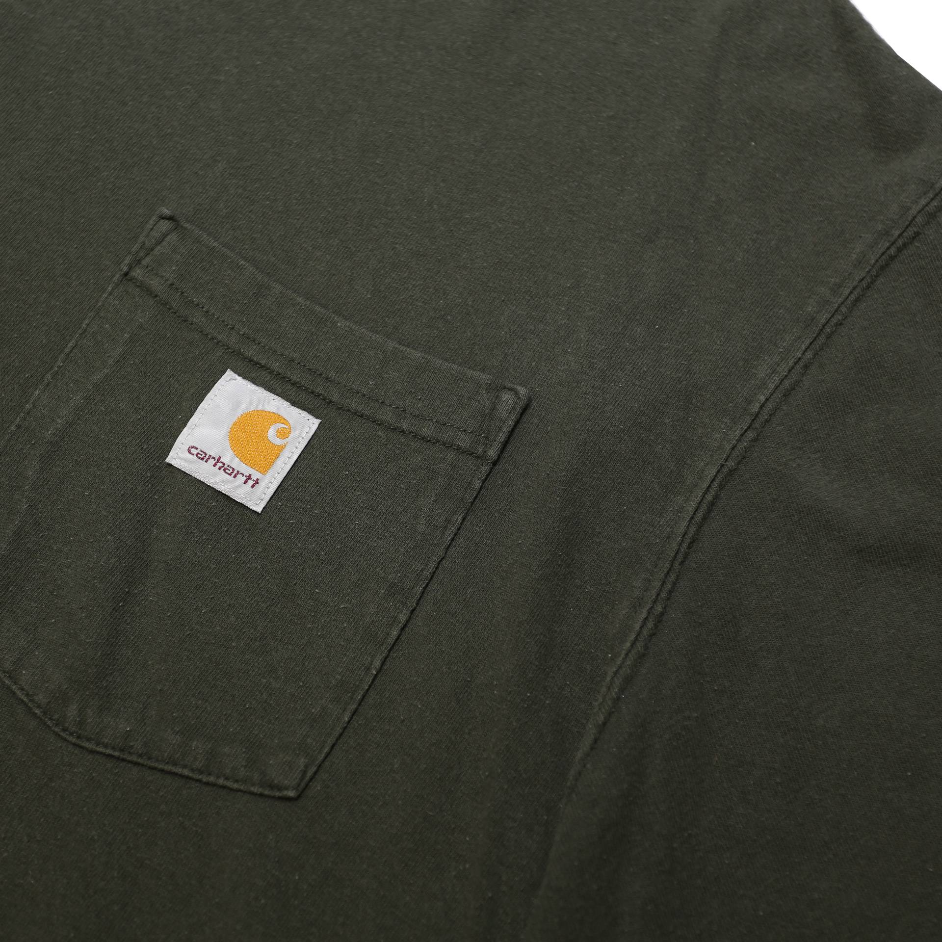 CARHARTT Mens Black Pocket T-Shirt XL Short Sleeve Crew Neck Cotton Casual