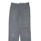 DICKIES Mens Trousers Grey Regular Straight W33 L34