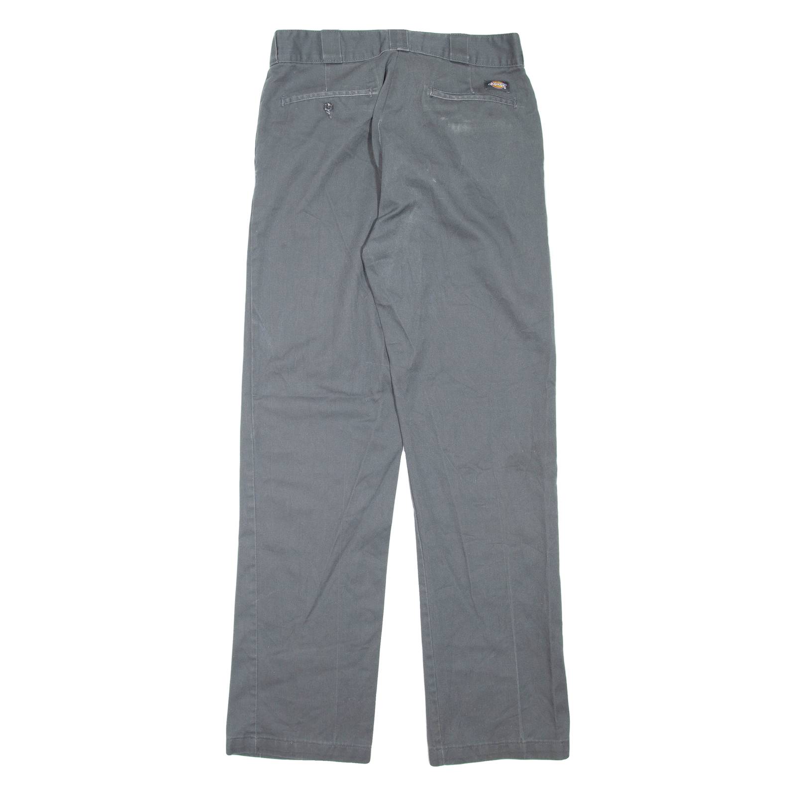 DICKIES Mens Trousers Grey Regular Straight W33 L34