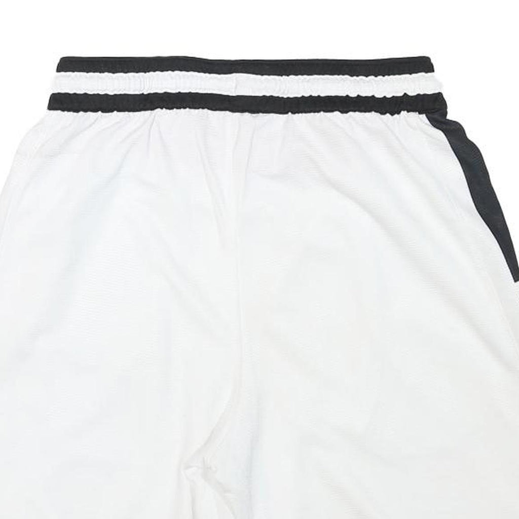 NIKE Mens White & Black Casual Sports Shorts L W28 Polyester Blend