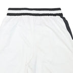 NIKE Mens White & Black Casual Sports Shorts L W28 Polyester Blend
