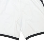 NIKE Mens White & Black Casual Sports Shorts L W28 Polyester Blend