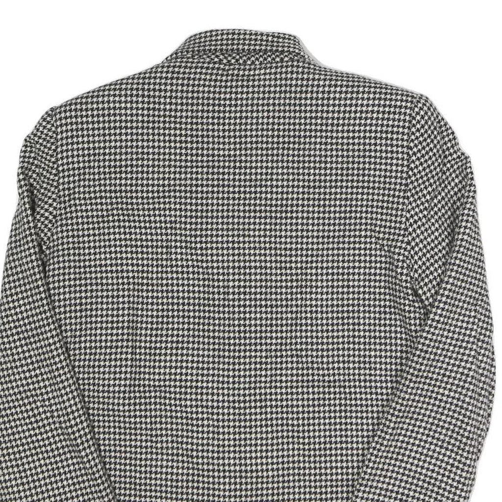 PROPHECY Womens Black & White Houndstooth Tailored Jacket UK 10 Wool Blend