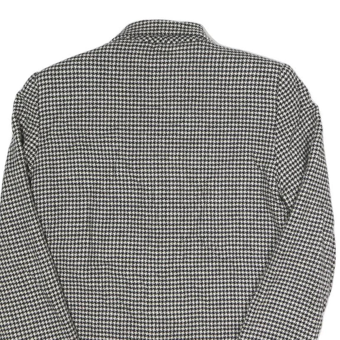 PROPHECY Womens Black & White Houndstooth Tailored Jacket UK 10 Wool Blend
