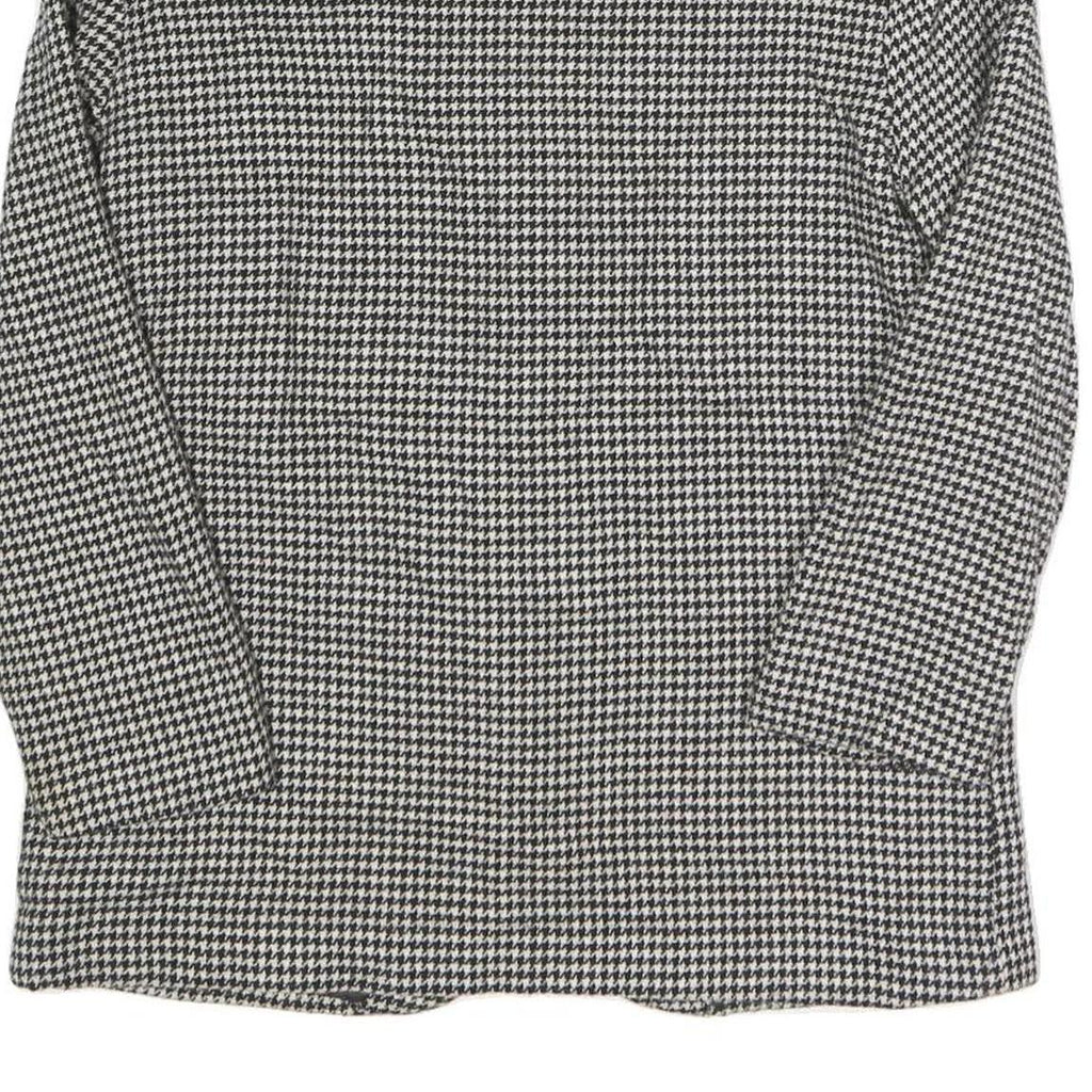 PROPHECY Womens Black & White Houndstooth Tailored Jacket UK 10 Wool Blend