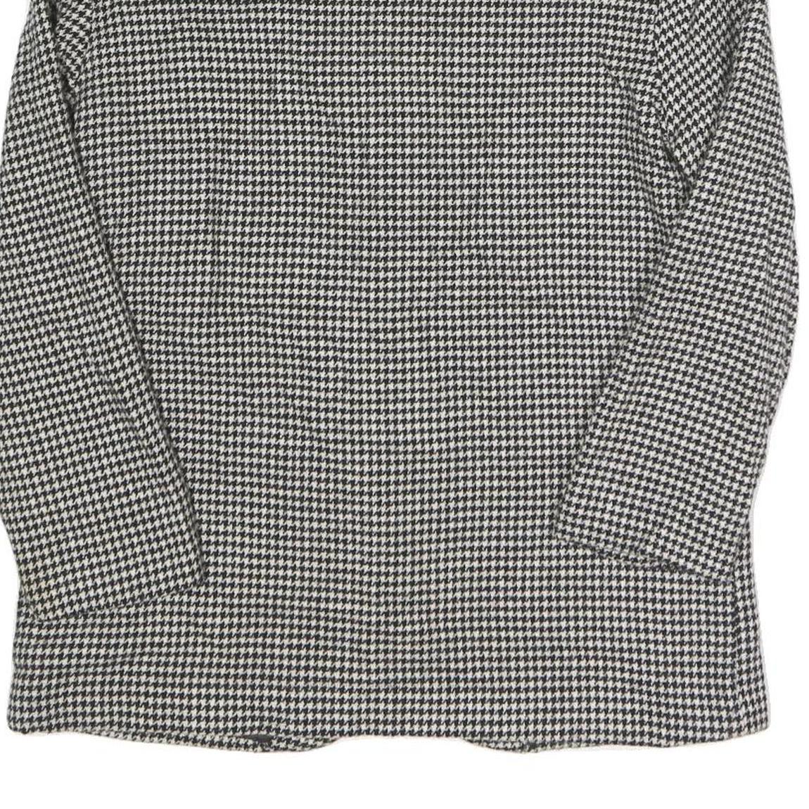 PROPHECY Womens Black & White Houndstooth Tailored Jacket UK 10 Wool Blend