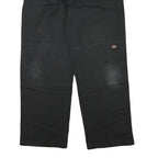 DICKIES Mens Black Polyester Blend Regular Fit Straight Leg Trousers W36 L32