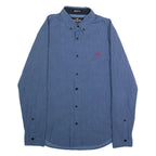 HOLLISTER Mens Shirt Blue Spotted Long Sleeve XS