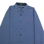 HOLLISTER Mens Shirt Blue Spotted Long Sleeve XS