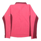 BERGHAUS Womens Pink & Burgundy Plain Pullover Jumper 1/4 Zip Polyester UK 8