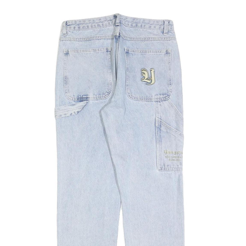 YANGSTER Womens Jeans Blue Regular Straight Denim Light W30 L30 Workwear