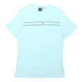 BARBOUR Mens Blue Graphic T-Shirt S Short Sleeve Crew Neck Casual Cotton