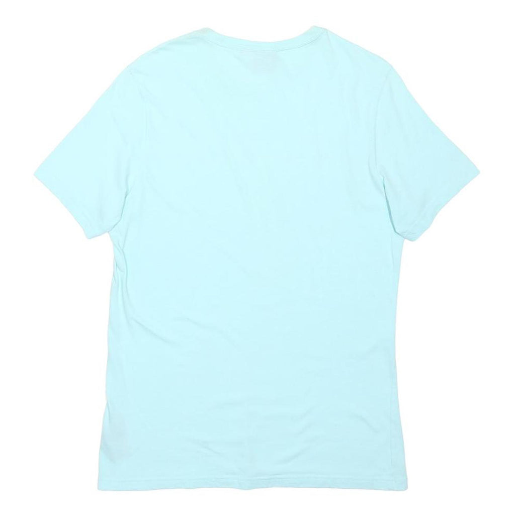 BARBOUR Mens Blue Graphic T-Shirt S Short Sleeve Crew Neck Casual Cotton