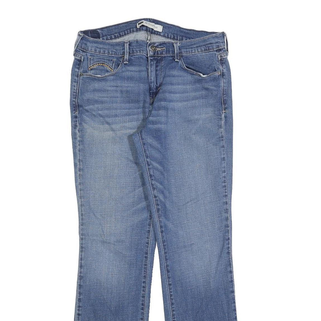 LEVI'S Womens Blue Regular Straight Denim Medium W29 L32 Casual Jeans