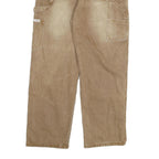 ZO DESIGN Mens Beige Regular Fit Straight Denim W30 L28 Cotton Blend Zip Jeans