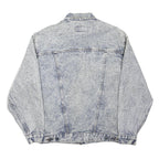LEVI'S Mens Blue Denim Cotton Blend Button Jacket XL Acid Wash Vintage Casual