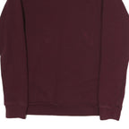 ADIDAS Mens Burgundy Sweatshirt S Crew Neck Cotton Blend Pullover