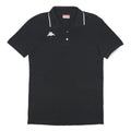 KAPPA Mens Black Short Sleeve Plain Polo Shirt XL Cotton Casual Sport