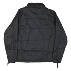 THE NORTH FACE Mens Black Yellow Logo Puffer Jacket S Polyester Blend Zip