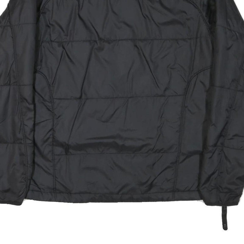 THE NORTH FACE Mens Black Yellow Logo Puffer Jacket S Polyester Blend Zip