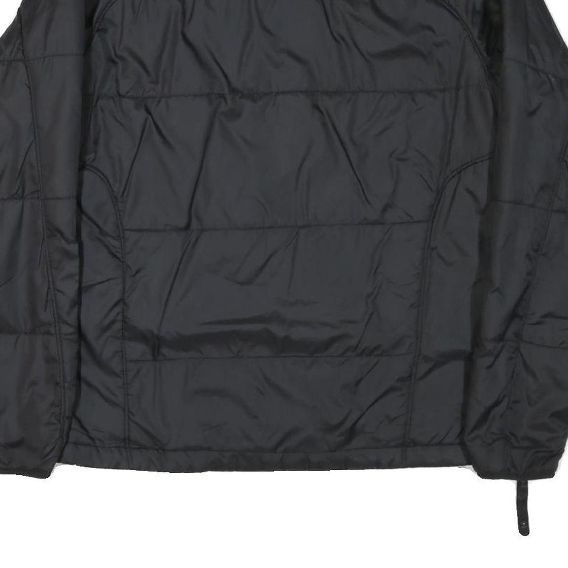 THE NORTH FACE Mens Black Yellow Logo Puffer Jacket S Polyester Blend Zip