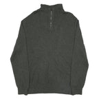 CALVIN KLEIN JEANS Mens Grey Pullover Plain Crew Neck Basic Knit XL Cotton Blend